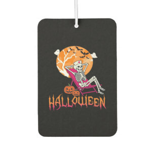 Désodorisant Pour Voiture Nurse d'été attendant juste Halloween Squelette P