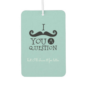 Désodorisant Pour Voiture Oeuf Robin noir Humour Moustache bleu