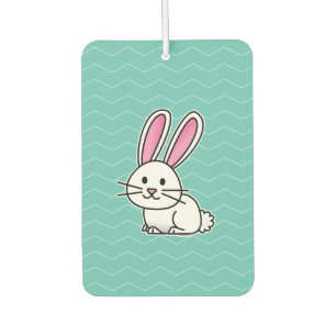 Désodorisant Pour Voiture Oreilles de queue pelucheuse blanche chanceuse de