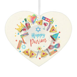 Désodorisant Pour Voiture Panier Purim Cadeaux Hamantaschen Gragger Hébreu