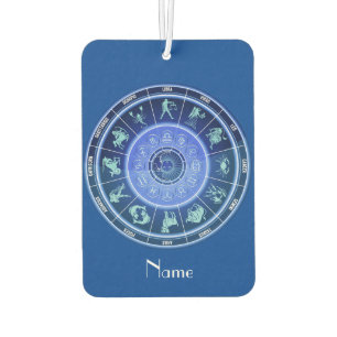 Désodorisant Pour Voiture Panneau solaire Zodiac Calendrier Astrologie Thund