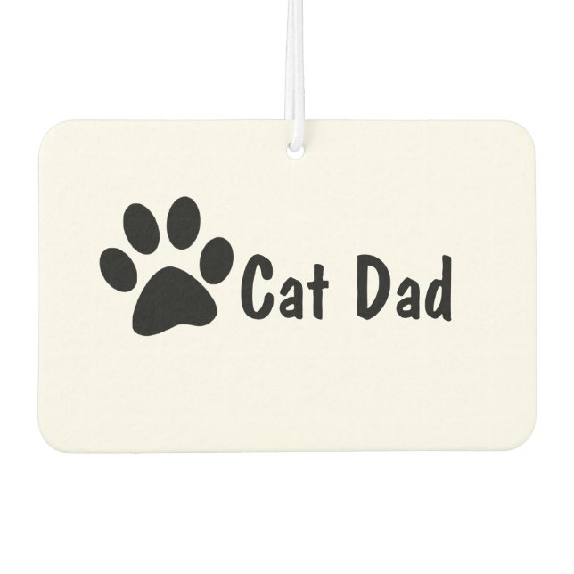 Désodorisant Pour Voiture Papa de chat (Devant)