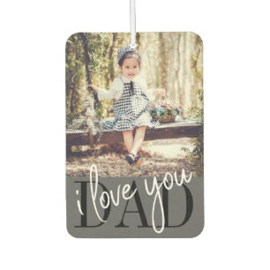 Désodorisant Pour Voiture Papa Je T'Aime Photo Enfant