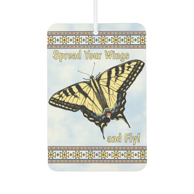 Désodorisant Pour Voiture Papillon Southwest Swallowtail Blue Sky Custom (Devant)