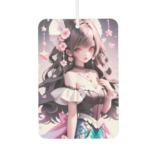 Désodorisant Pour Voiture Parfum de la voiture de sirène mignonne Anime (Devant)