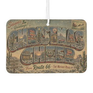 Désodorisant Pour Voiture Parfum de Noël Route 66 Désert Voyage Voiture