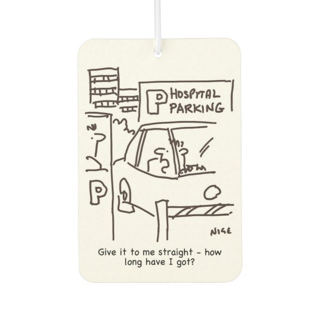 Désodorisant Pour Voiture Parking Hôpital Thème Café Mug (Devant)