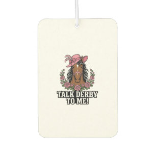 Désodorisant Pour Voiture Parle Derby à Moi Vintage Cheval Rose Derby Design