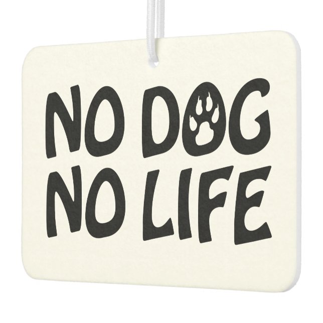 DÉSODORISANT POUR VOITURE PAS DE CHIEN PAS DE VIE (Gauche)