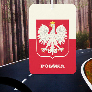 Désodorisant Pour Voiture Pavillon polonais Air Freshener, Pologne