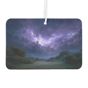 Désodorisant Pour Voiture paysage artistique tempête bleu violet