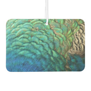 Désodorisant Pour Voiture Peacock Plumes I Colorful Abstrait Nature Design