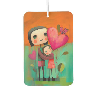 Désodorisant Pour Voiture Peinture de charme pour mère et fille