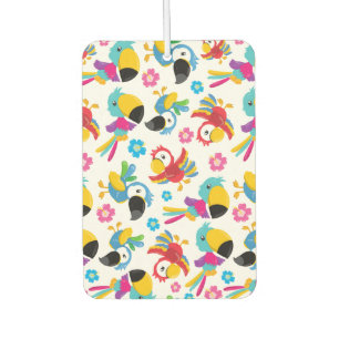 Désodorisant Pour Voiture Perroquets colorés, Perroquets tropicaux, Oiseaux,