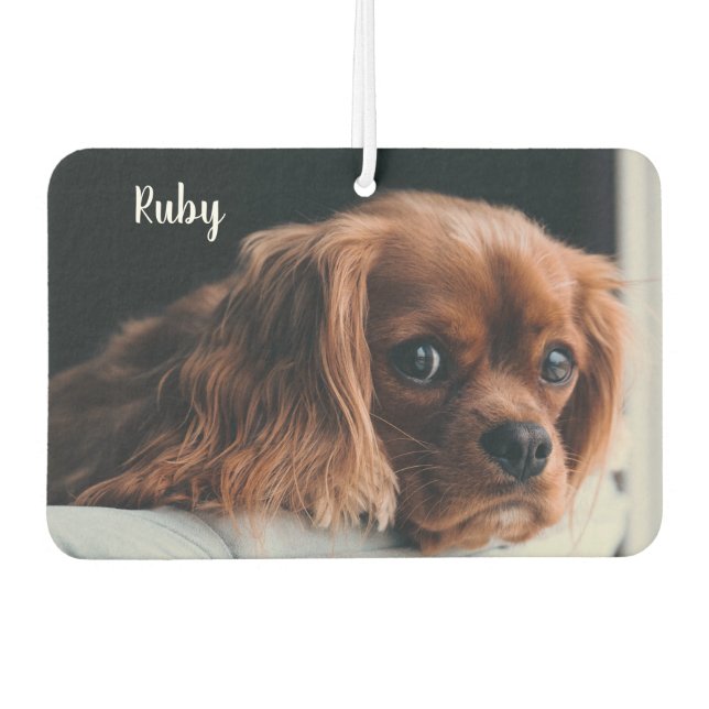 Désodorisant Pour Voiture Personnalisé Ruby Cavalier King Charles Spaniel (Devant)
