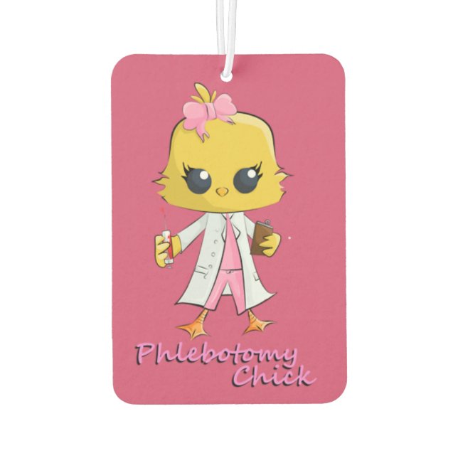 Désodorisant Pour Voiture Phlebotomie Chick Air Freshener (Dos)