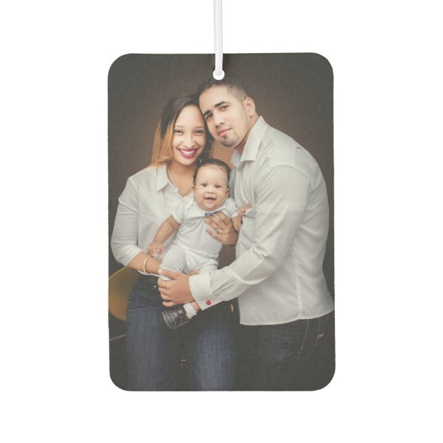 Désodorisant Pour Voiture Photo de famille recto-verso personnalisée voiture (Devant)