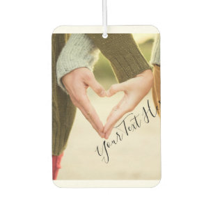Désodorisant Pour Voiture Photo et texte personnalisés Air Freshener Votre d