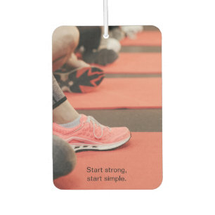 Désodorisant Pour Voiture Photo Fitness - Commencez Fort, Commencez Simple