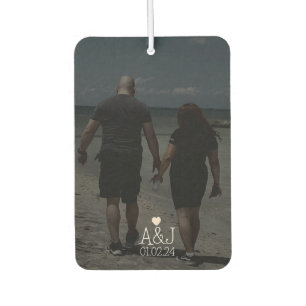 Désodorisant Pour Voiture Photo personnalisée Couple Cadeau Anniversaire voi