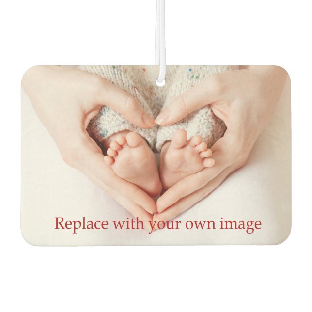 Désodorisant Pour Voiture Photo personnalisée pour bébé (Devant)