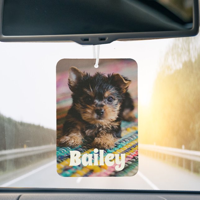 Désodorisant Pour Voiture Photo pour animal de compagnie personnalisée (Créateur téléchargé)