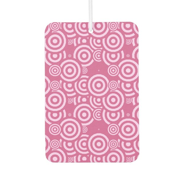 Désodorisant Pour Voiture pink and white geometric (Devant)