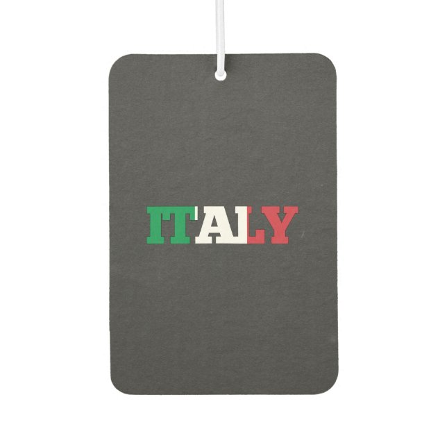 Désodorisant Pour Voiture Police du drapeau italien (Devant)