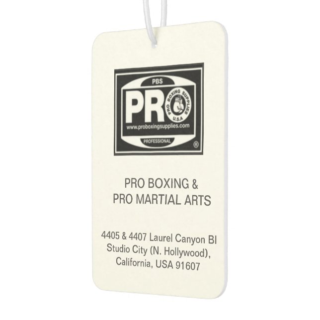 DÉSODORISANT POUR VOITURE #PROBOXER & #PROMARTIALARTS (Gauche)