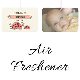 Désodorisant Pour Voiture Promoted to grandma ladybugs photo peach