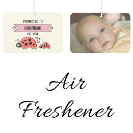 Désodorisant Pour Voiture Promoted to grandma ladybugs photo pink