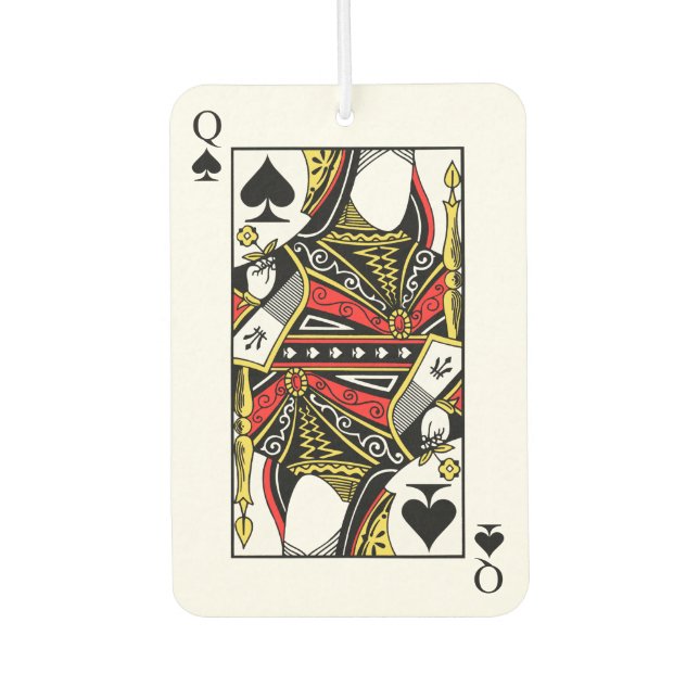 Désodorisant Pour Voiture Queen of Spades - Ajouter votre image (Devant)
