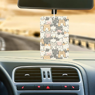 Désodorisant Pour Voiture Quirky Cats Pattern car