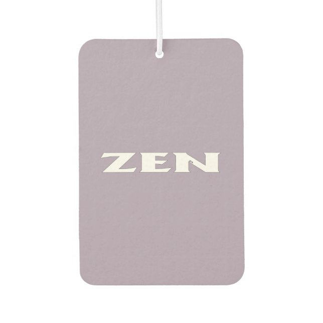 Désodorisant Pour Voiture Rafraîchiseur d'air de voiture blanc zen (Devant)