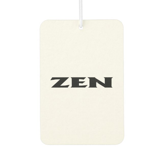 Désodorisant Pour Voiture Rafraîchiseur d'air de voiture noir Zen (Devant)