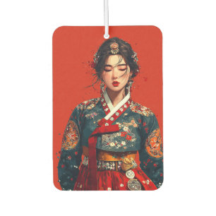 Désodorisant Pour Voiture Rafraîchisseur d'air Portrait de Hanbok Moderne