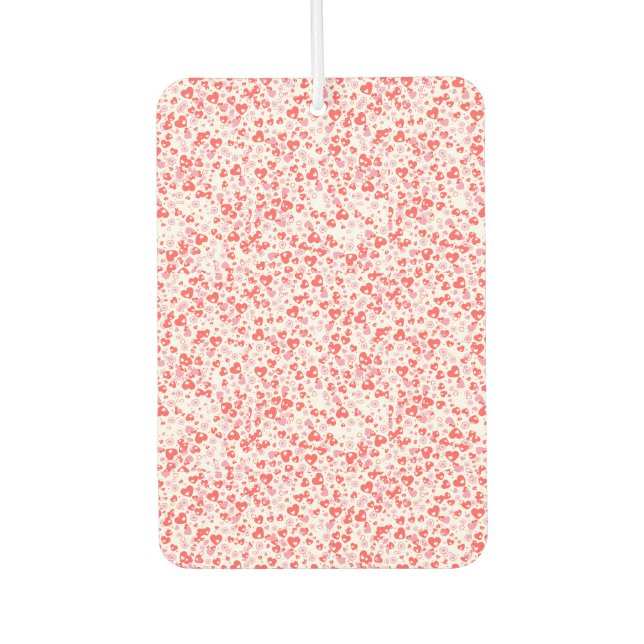Désodorisant Pour Voiture Red Love Hearts – Valentine Collection (Devant)