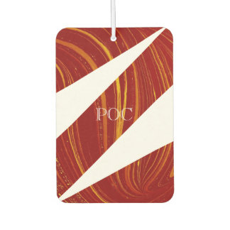 Désodorisant Pour Voiture Red Yellow White Abstract