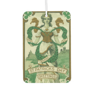 Désodorisant Pour Voiture Rétro - Erin Go Braugh. Vœux de la Saint-Patrick