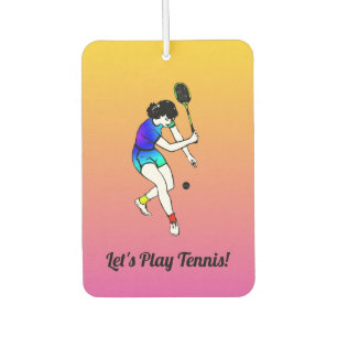 Désodorisant Pour Voiture Retro Women's Tennis Air Freshener