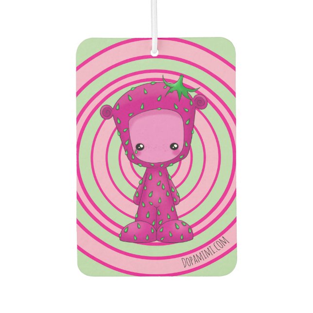 Désodorisant Pour Voiture Reversible StrawberriMimi/AppleMimi (Devant)