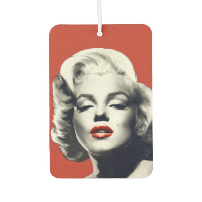 Désodorisant Pour Voiture Rouge sur les lèvres rouges Marilyn (Devant)