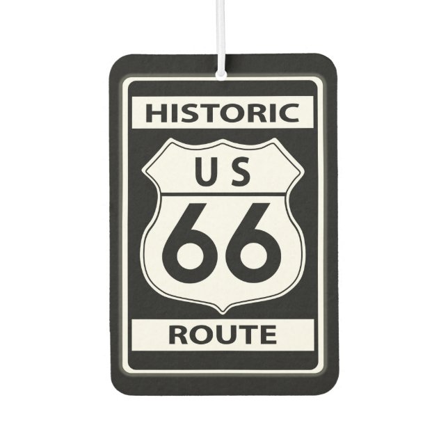 Désodorisant Pour Voiture Route 66 Historic Air Freshener (Devant)