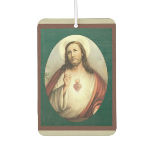 Désodorisant Pour Voiture Sacré Coeur de Jésus