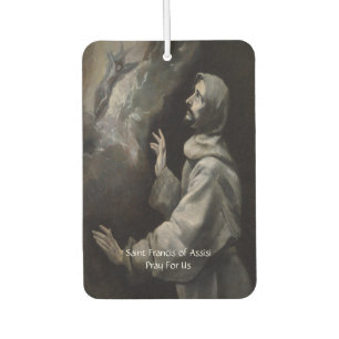 Désodorisant Pour Voiture Saint François d'Assise Prière de Sérénité