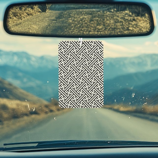 Désodorisant Pour Voiture Sayagata motif, japonais, noir et blanc (Créateur téléchargé)