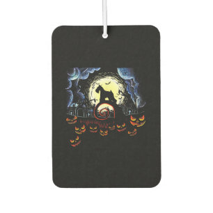 Désodorisant Pour Voiture Schnauzer Dog & Moon Funny Halloween Costume cadea