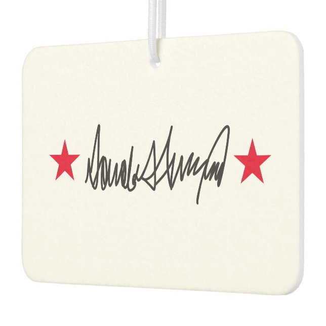 Désodorisant Pour Voiture Signature Trump (Gauche)