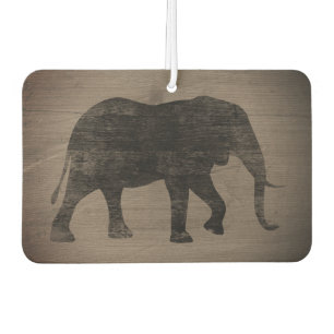 Désodorisant Pour Voiture Silhouette Eléphante Africaine Style Rustique