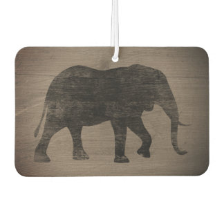 Désodorisant Pour Voiture Silhouette Eléphante Africaine Style Rustique